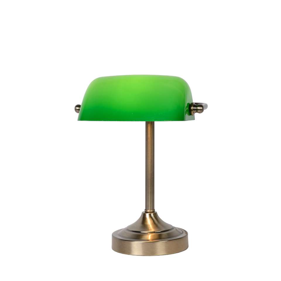 Notarislamp / Bibliotheeklamp met groen - JAN Verhuur