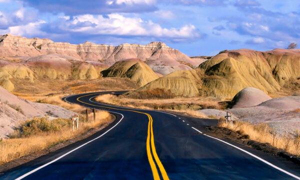 Achtergronddoek Desert Highway